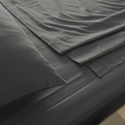 Royal Comfort 1000TC Hotel Grade Bamboo Cotton Sheets Pillowcases Set Ultrasoft - Queen - Pewter 4