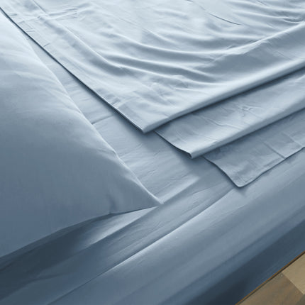 Royal Comfort 1000TC Hotel Grade Bamboo Cotton Sheets Pillowcases Set Ultrasoft - Queen - Blue Fog 4