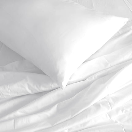 Royal Comfort 1000TC Hotel Grade Bamboo Cotton Sheets Pillowcases Set Ultrasoft - King - White 7