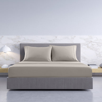 Royal Comfort 1000TC Hotel Grade Bamboo Cotton Sheets Pillowcases Set Ultrasoft - King - Dove 3