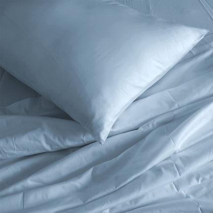 Royal Comfort 1000TC Hotel Grade Bamboo Cotton Sheets Pillowcases Set Ultrasoft - King - Blue Fog 5