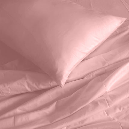 Royal Comfort 1000TC Hotel Grade Bamboo Cotton Sheets Pillowcases Set Ultrasoft - King - Blush 5