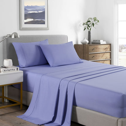 Royal Comfort 2000 Thread Count Bamboo Cooling Sheet Set Ultra Soft Bedding - King - Mid Blue 2