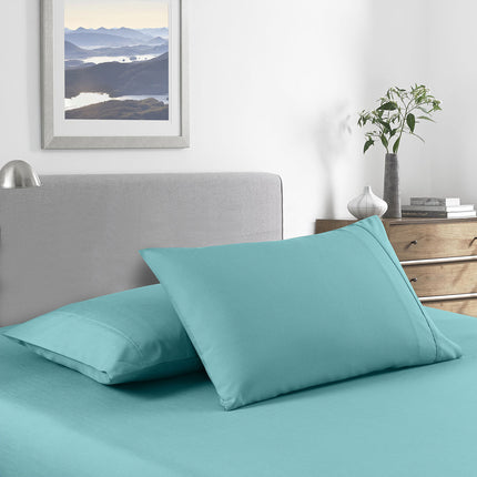Royal Comfort 2000 Thread Count Bamboo Cooling Sheet Set Ultra Soft Bedding - Single - Aqua 3