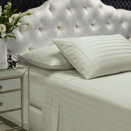 Royal Comfort 1200TC Sheet Set Damask Cotton Blend Ultra Soft Sateen Bedding - Queen - Silver 5