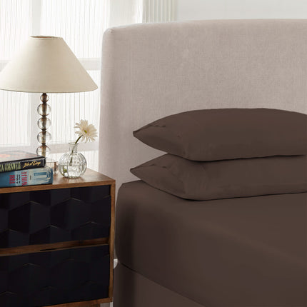 Royal Comfort 1500 Thread Count Cotton Rich Sheet Set 3 Piece Ultra Soft Bedding - Double - Dusk Grey 2