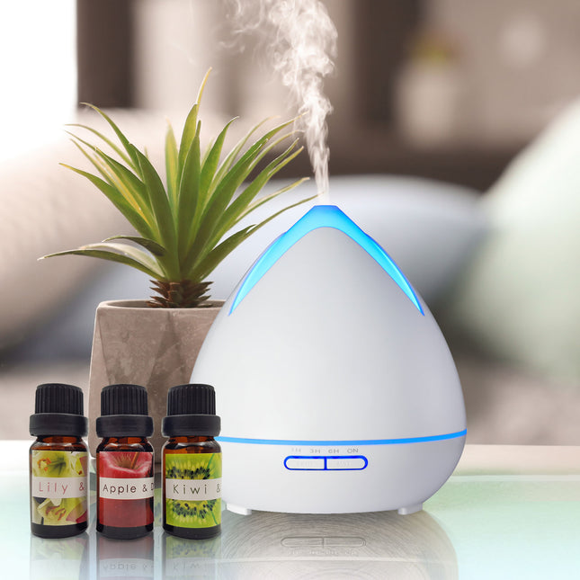 Essential Oils Ultrasonic Aromatherapy Diffuser Air Humidifier Purify 400ML - White 2