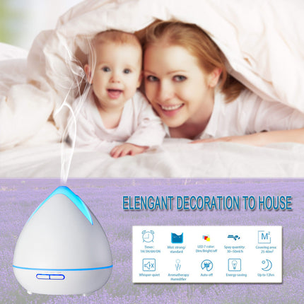Essential Oils Ultrasonic Aromatherapy Diffuser Air Humidifier Purify 400ML - White 7