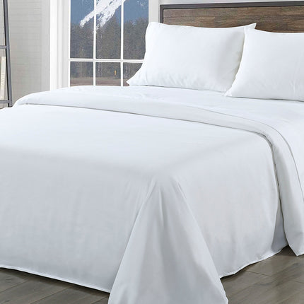 Royal Comfort Bamboo Blend Sheet Set 1000TC and Bamboo Pillows 2 Pack Ultra Soft - Queen - White 3