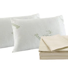 Royal Comfort Bamboo Blend Sheet Set 1000TC and Bamboo Pillows 2 Pack Ultra Soft - Queen - Ivory