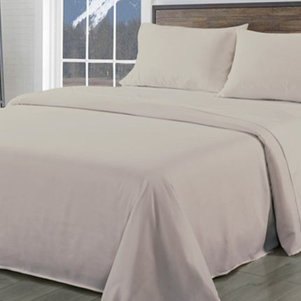 Royal Comfort Bamboo Blend Sheet Set 1000TC and Bamboo Pillows 2 Pack Ultra Soft - King - Warm Grey 3