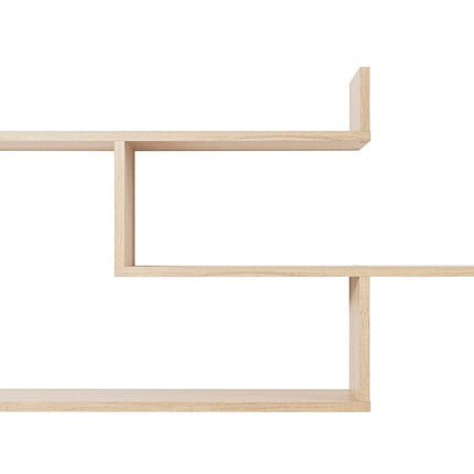 ZURICH MULTI LEVEL SHELF KIT (OAK) 3