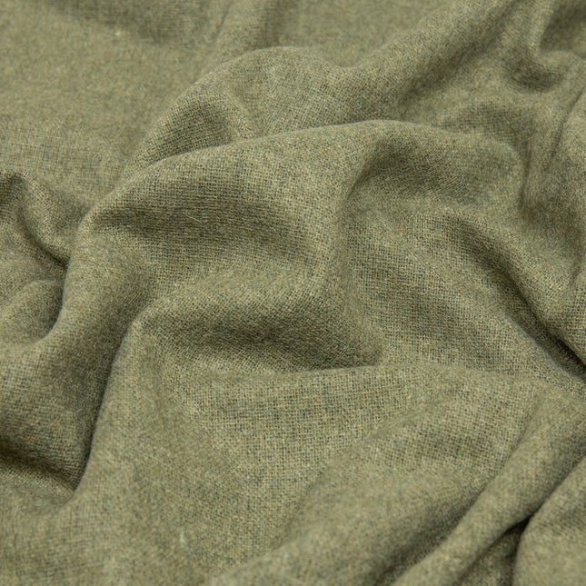 Paddington Throw - Fine Wool Blend - Olive 2