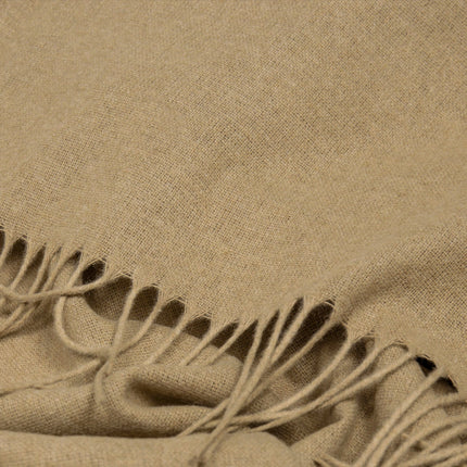 Paddington Throw - Fine Wool Blend - Camel 2