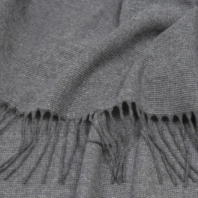 Paddington Throw - Fine Wool Blend - Slate 2