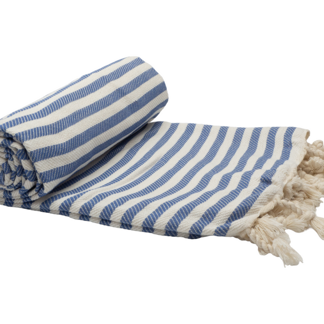 PORTSEA TURKISH COTTON TOWEL - DENIM