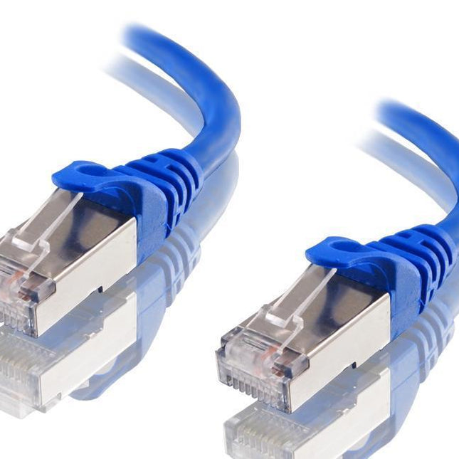 ASTROTEK CAT6A Shielded Ethernet Cable 20m Blue Color 10GbE RJ45 Network LAN Patch Lead S/FTP LSZH Cord 26AWG