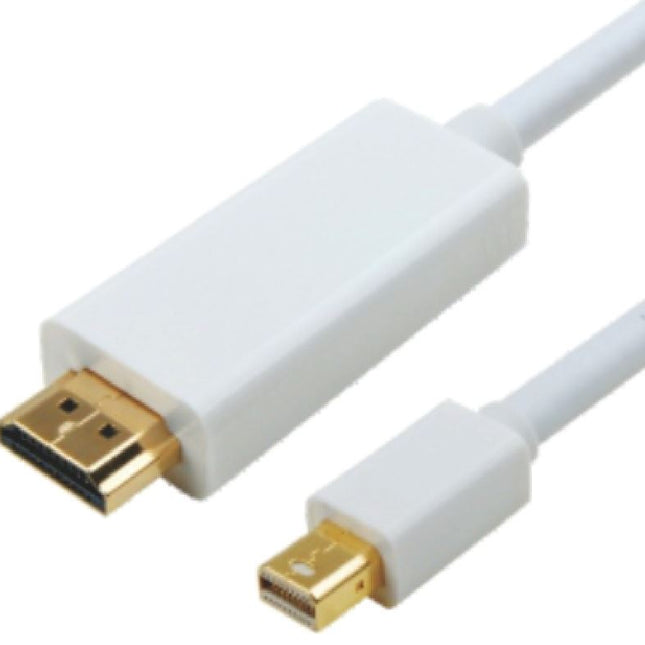 ASTROTEK Mini DisplayPort DP to HDMI Cable 2m - 20 pins Male to 19 pins Male Gold plated RoHS