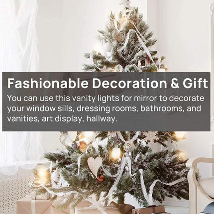 Hollywood Vanity Style LED Makeup Lights Mirror with 3 Color Modes Lights with 10 Dimmable Bulbs (Mirror Not Include) 8