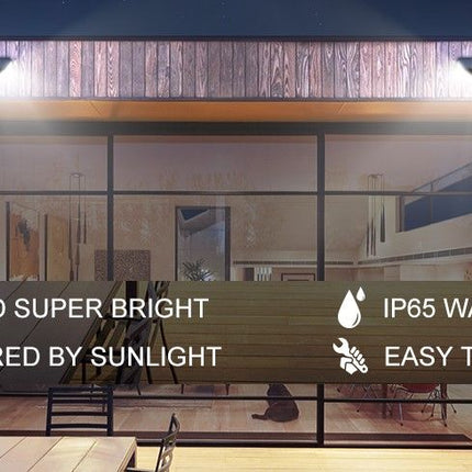 100 Waterproof LED Motion Sensor Solar Security Lights Outdoor (2pack) 8