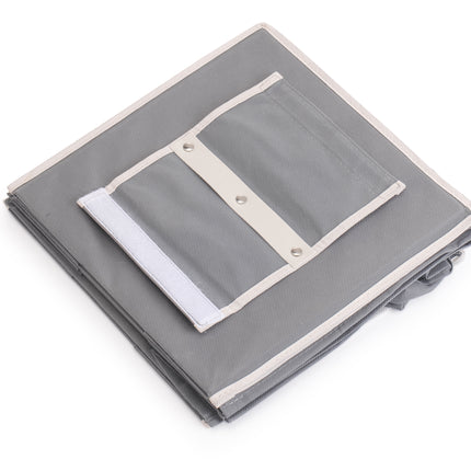 5 Tier Shelf Hanging Closet Organizer and Storage for Clothes (Grey) 7