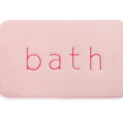 Extra Thick Memory Foam & Super Comfort Bath Rug Mat for Bathroom (60 x 40 cm, Pink) 8