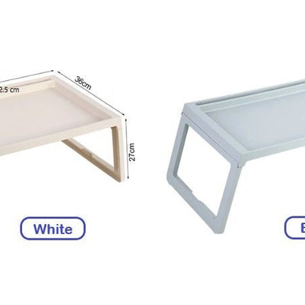 Multifunction Laptop Bed Desk with foldable legs for Home Office (White) 10