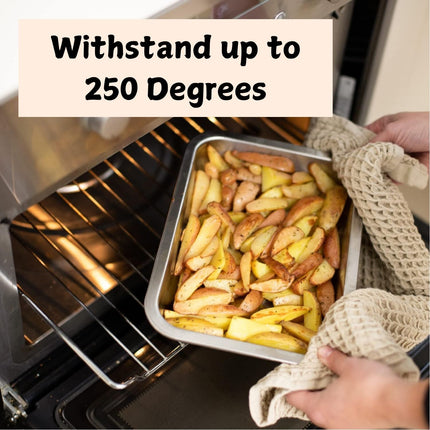 Chopping Board with with 2 Organiser Stainless Steel Trays Containers 6