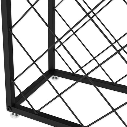 Freestanding Metal Wine Rack for 25 Bottles