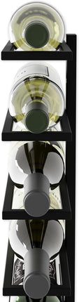 Metal Wall Mount Wine Rack for Wine Bottles, Liquor, Champagne (Holds 10 Bottles) 8
