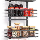 4 Tier Adjustable Baskets Over Door Pantry Organiser for Home Kitchen