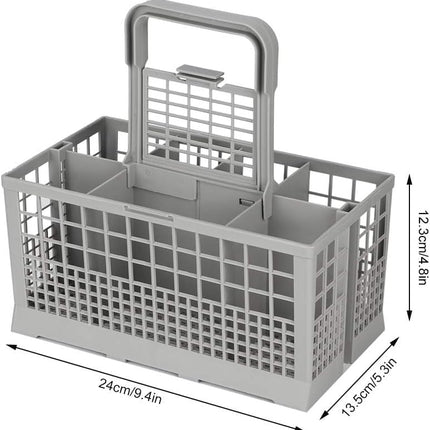 CARLA HOME 8 Slot Universal Dishwasher Cutlery Basket with Handle and Lid which Fits Most Brands (240mm X 135mm X 122mm) 2