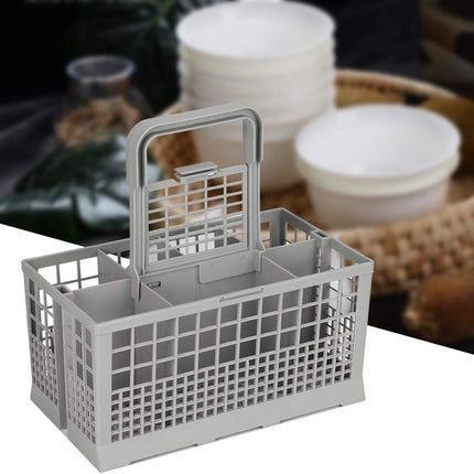 CARLA HOME 8 Slot Universal Dishwasher Cutlery Basket with Handle and Lid which Fits Most Brands (240mm X 135mm X 122mm) 3