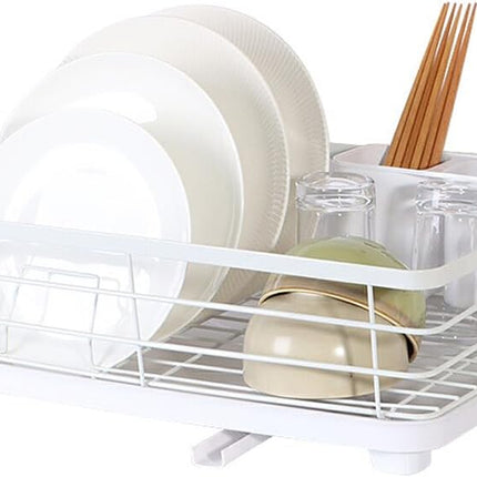 CARLA HOME Dish Drying Rack for Kitchen Counter with Removable Drip Tray, Utensil Holder and Cutlery Organizer 9