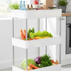 CARLA HOME Slim Storage Cart Organizer Trolley with Wheels for Kitchen, Bathroom, Laundry & Narrow Spaces (3 tier)
