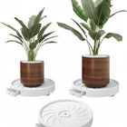CARLA HOME 2-Pack Rolling Plant Stand with 360° Wheels for Indoor Pots (26 cm)