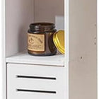 CARLA HOME Slim Bathroom Cabinet with Toilet Paper Holder for Toilet or Laundry Room