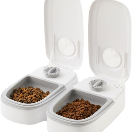 CARLA HOME 2 Meal Automatic Pet Feeder with Timer for Cat & Dog Wet & Dry Food (Dual Bowl 700ML) 7