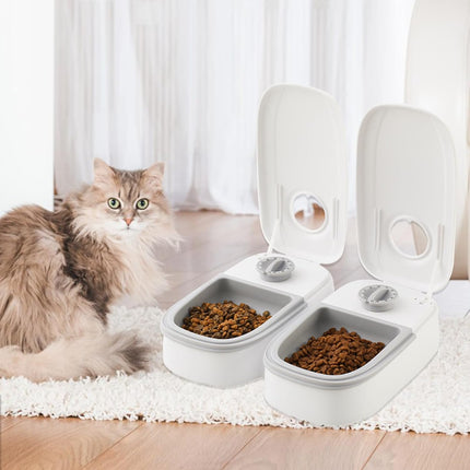 CARLA HOME 2 Meal Automatic Pet Feeder with Timer for Cat & Dog Wet & Dry Food (Dual Bowl 700ML) 8