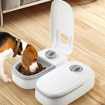 CARLA HOME 2 Meal Automatic Pet Feeder with Timer for Cat & Dog Wet & Dry Food (Dual Bowl 700ML) 9