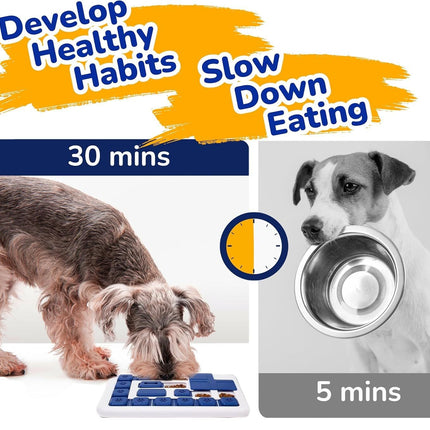 CARLA HOME Interactive Dog Puzzle Toy Slow Feeder Treat Dispenser for Dogs & Cats 3