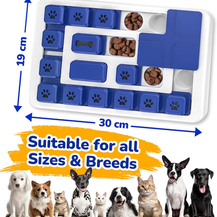 CARLA HOME Interactive Dog Puzzle Toy Slow Feeder Treat Dispenser for Dogs & Cats 6
