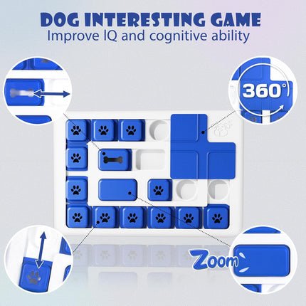CARLA HOME Interactive Dog Puzzle Toy Slow Feeder Treat Dispenser for Dogs & Cats 7