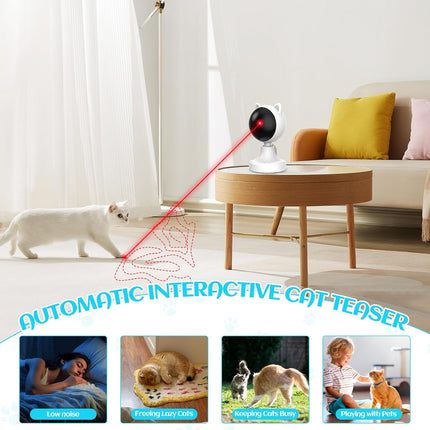 CARLA HOME Interactive Laser Toy for Cats with Adjustable Angle, USB Rechargeable & 2 Speed Modes 2