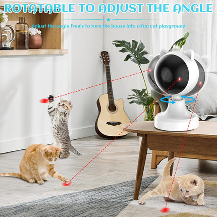 CARLA HOME Interactive Laser Toy for Cats with Adjustable Angle, USB Rechargeable & 2 Speed Modes 6