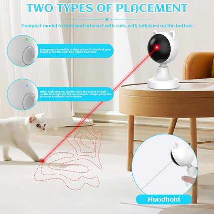 CARLA HOME Interactive Laser Toy for Cats with Adjustable Angle, USB Rechargeable & 2 Speed Modes 7