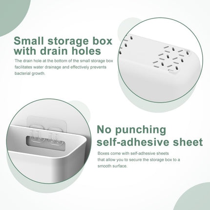 CARLA HOME 4-Pack Self-Adhesive Wall Storage Box for Cabinet Doors, Kitchen, Bathroom & Office 3