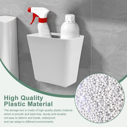 CARLA HOME 4-Pack Self-Adhesive Wall Storage Box for Cabinet Doors, Kitchen, Bathroom & Office 4