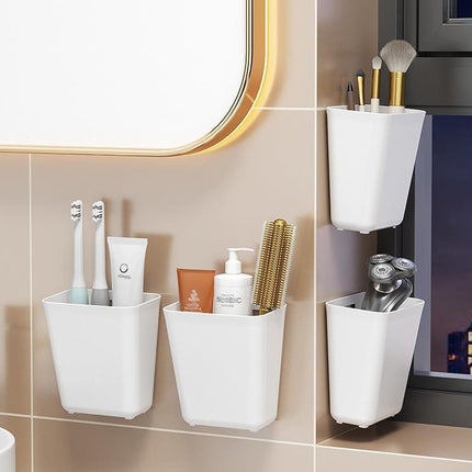 CARLA HOME 4-Pack Self-Adhesive Wall Storage Box for Cabinet Doors, Kitchen, Bathroom & Office 5