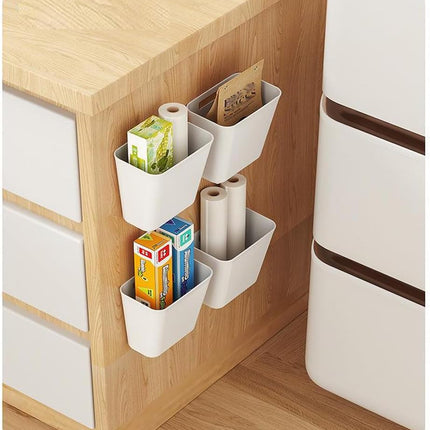 CARLA HOME 4-Pack Self-Adhesive Wall Storage Box for Cabinet Doors, Kitchen, Bathroom & Office 7